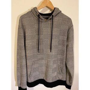 Forever 21 Plaid Knit Hoodie